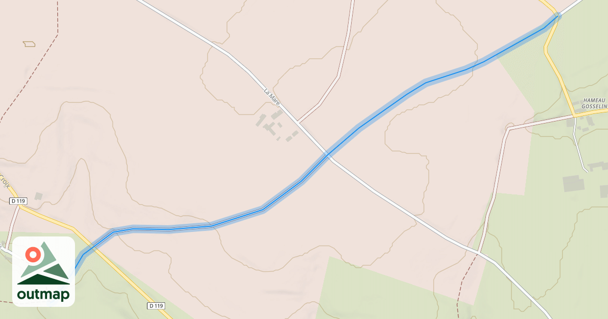 Map of Chmin de la Coudre au Planitre des Fosses