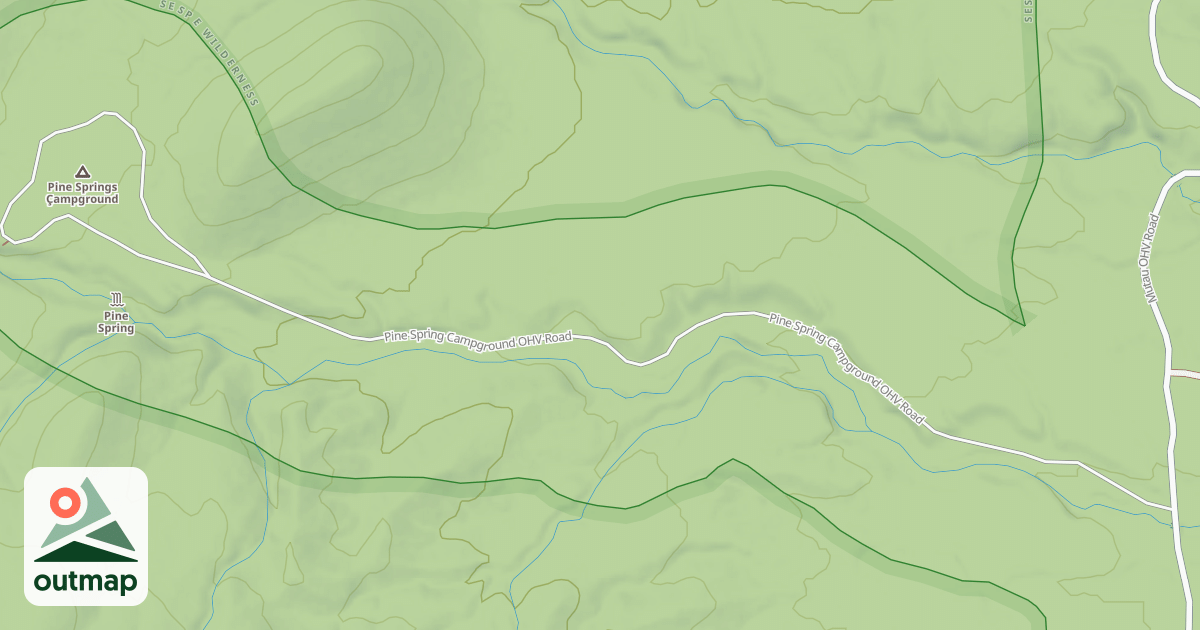 Map of PINE SPRING CG OHV