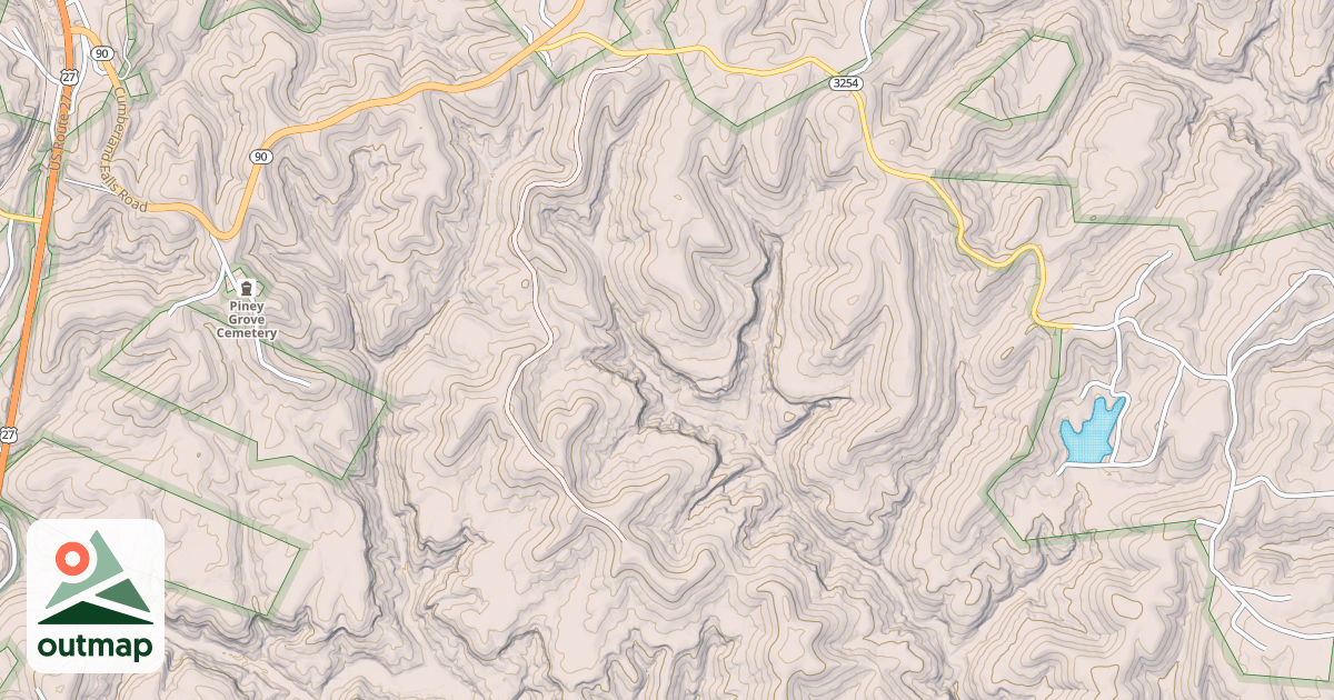 Map of FREEMAN FORK