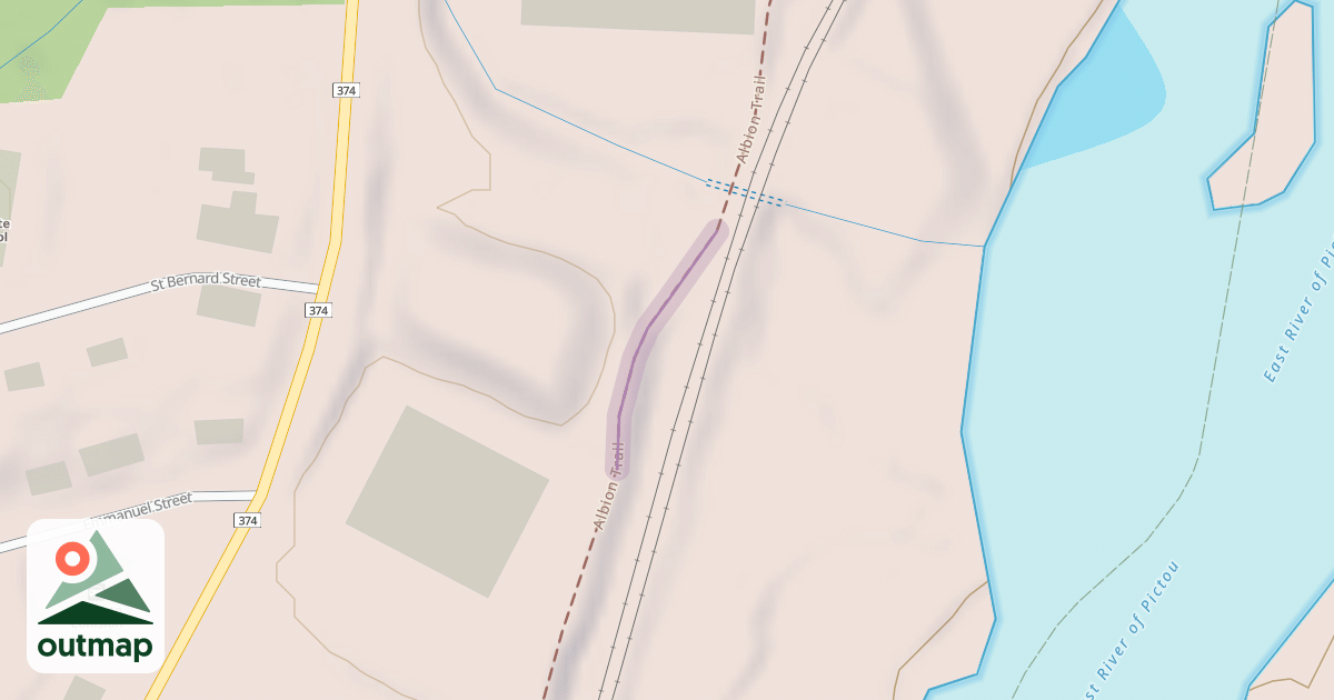 Map of Albion Trail