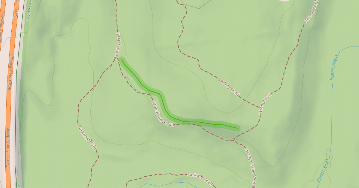 Map preview of Y Woodlands Trail