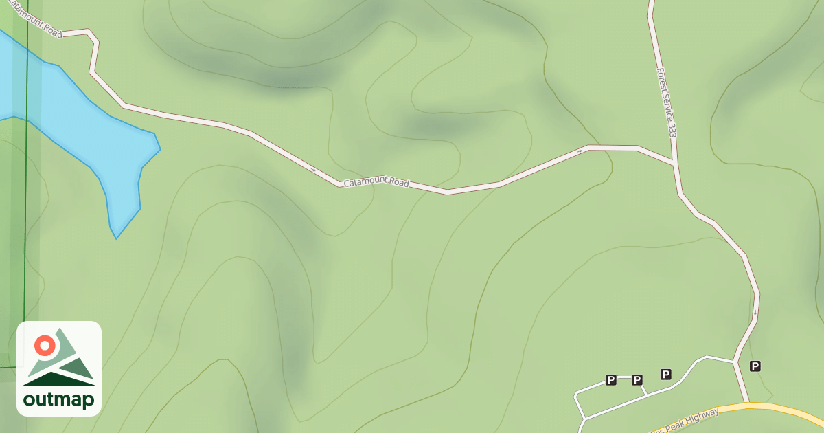 Map of CATAMOUNT SHORTCUT