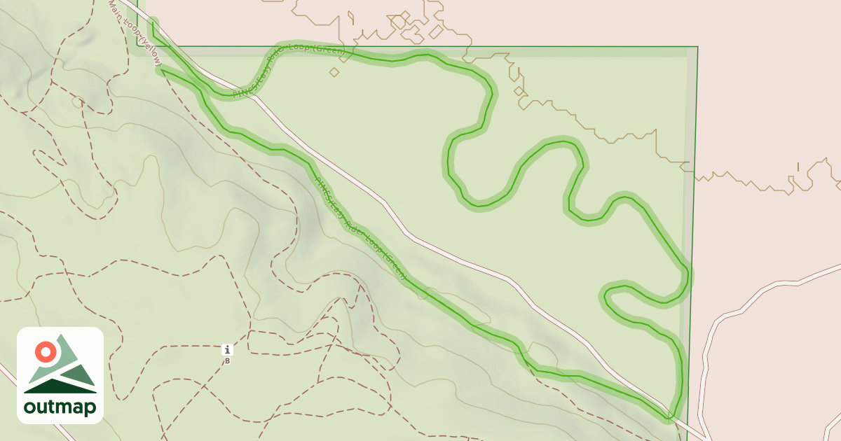 Map of PINES/Easy Rider Loop (Green)