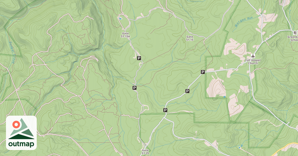 Map of ATV/Disabled Person Route