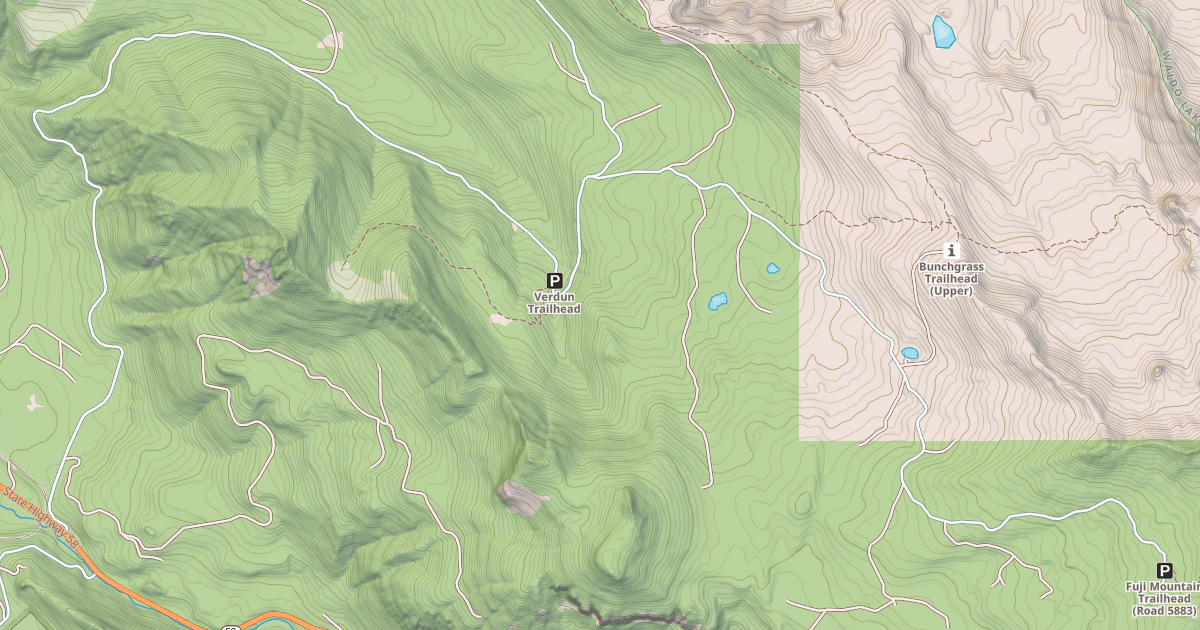 Map preview of EAGLE CREEK ROAD