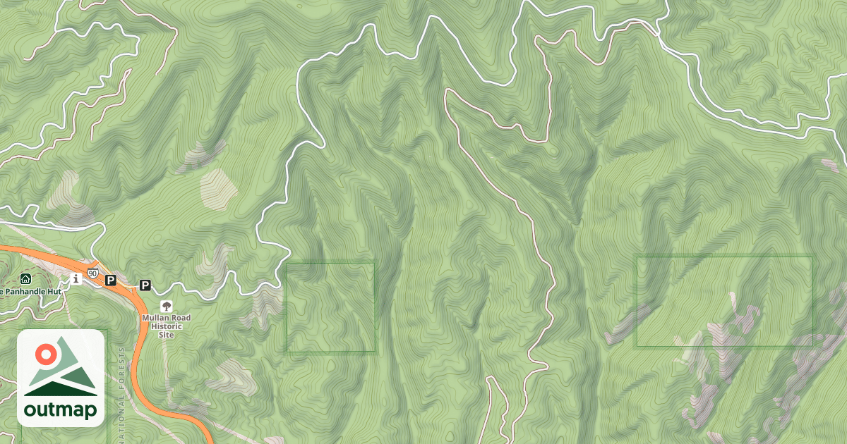 Map of USFS Motor Vehicle Use Map Trails 12942