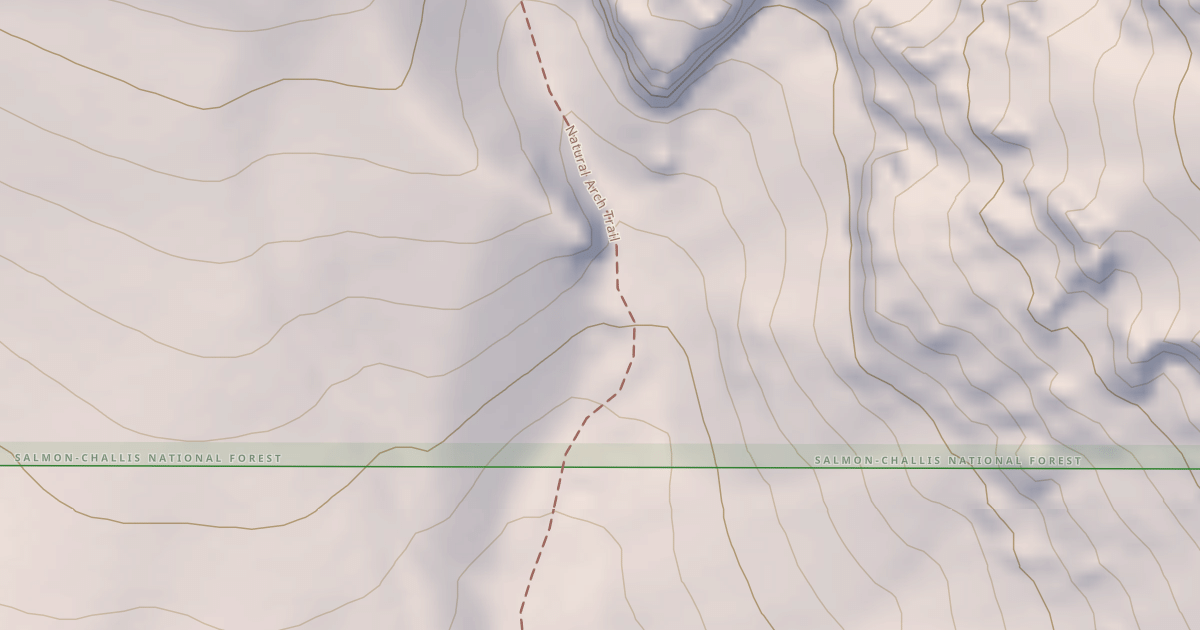 Map preview of Natural Arch
