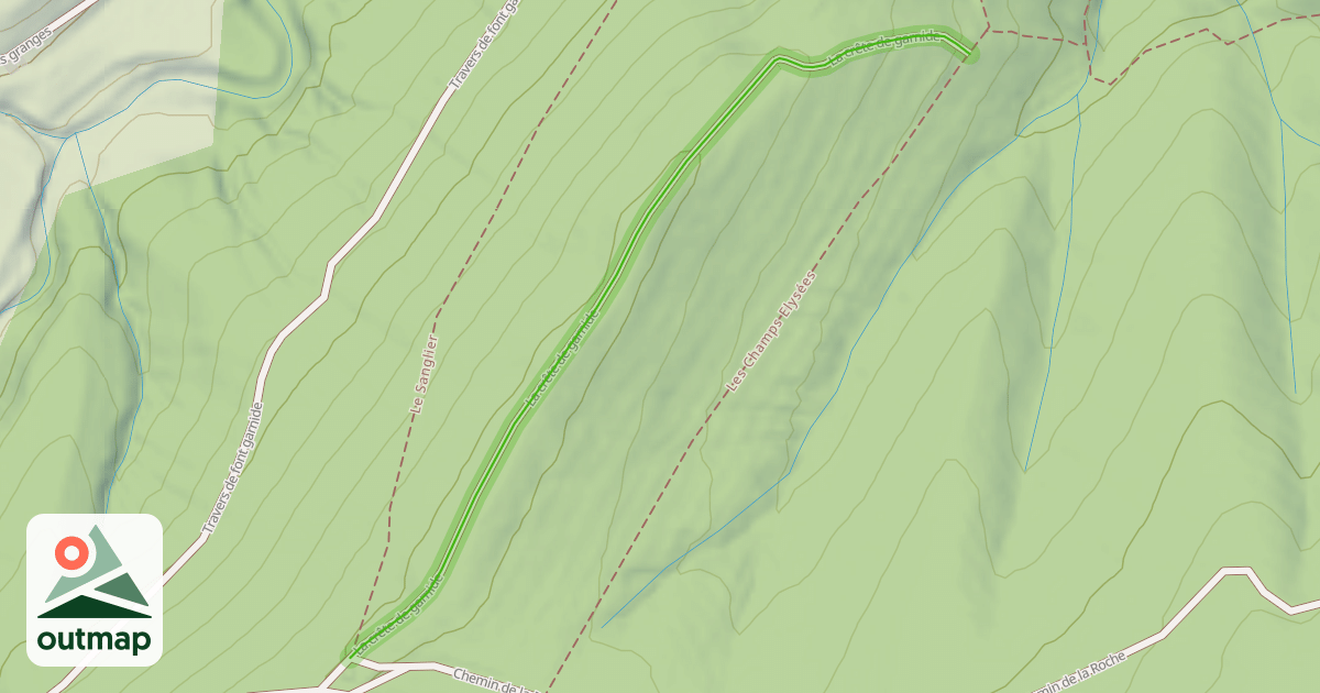 Map of La crête de garnide