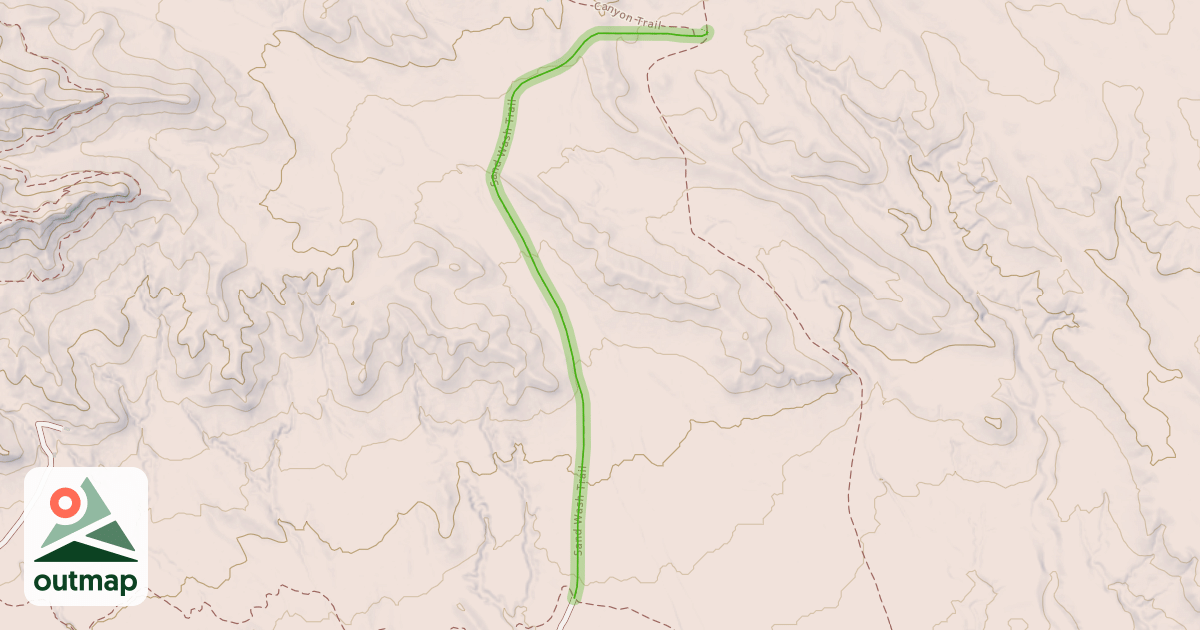 Map of Sand Wash Trail