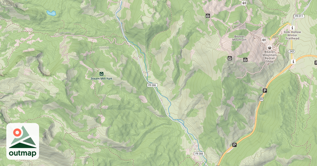 Map of Franklin Basin Winter Sports