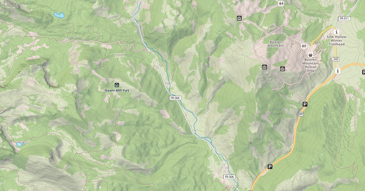 Map preview of Franklin Basin Winter Sports