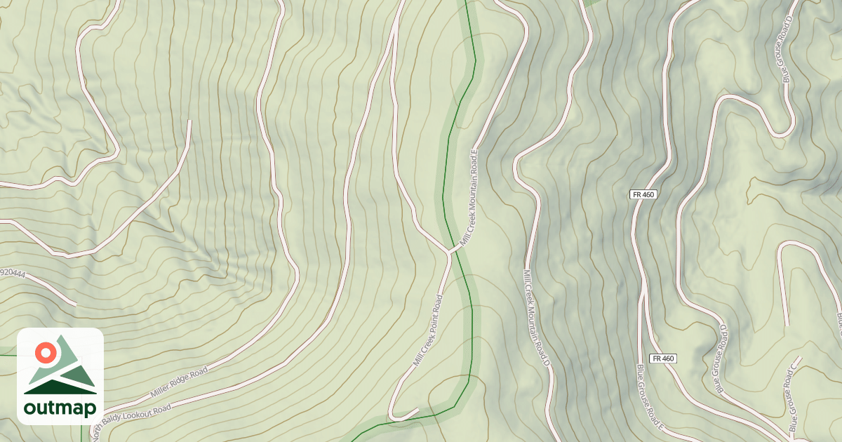 Map of MILL CREEK POINT