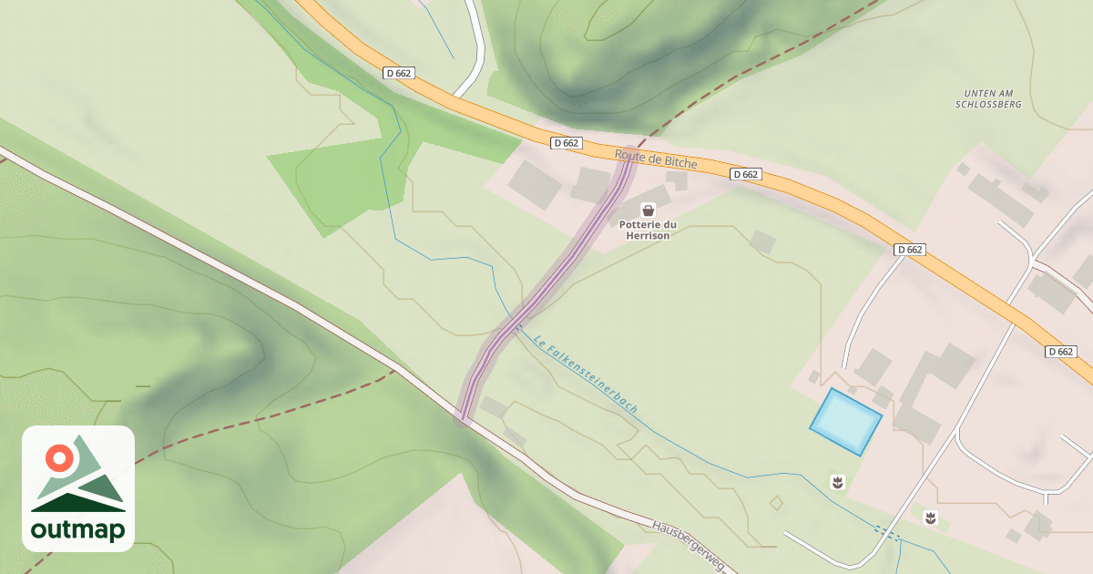 Map of Chemin du Hollaendertal