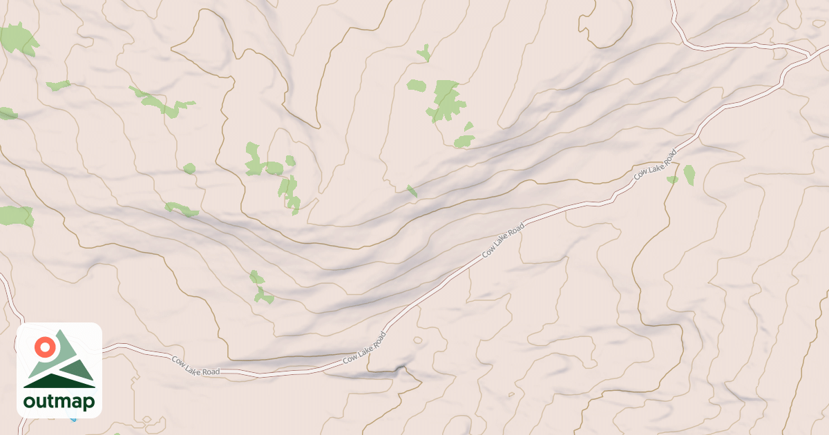 Map of COW LAKE