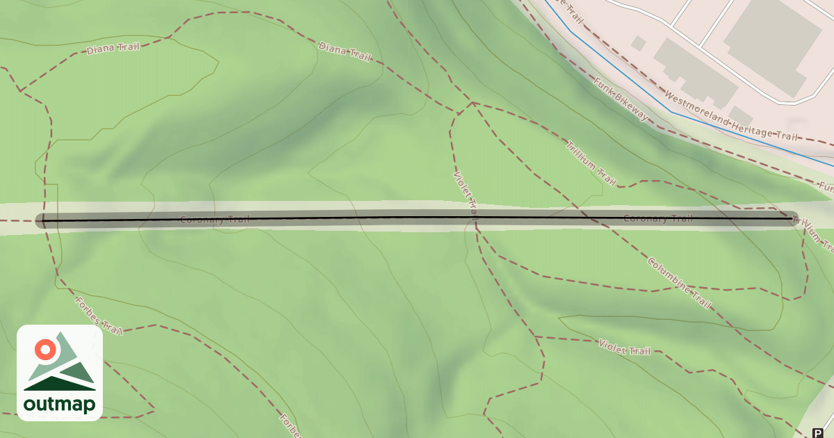 Map of Coronary Trail