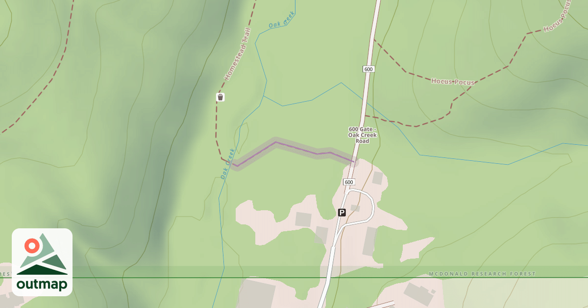Map of Homestead Trail