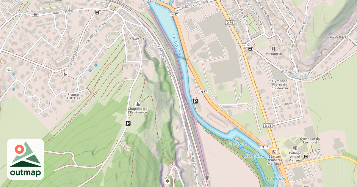 Map of Chemin de la Fauconnière
