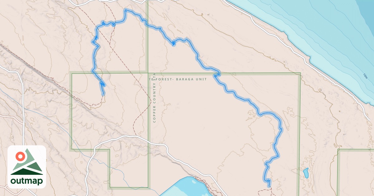 Map of Keweenaw Point Trail