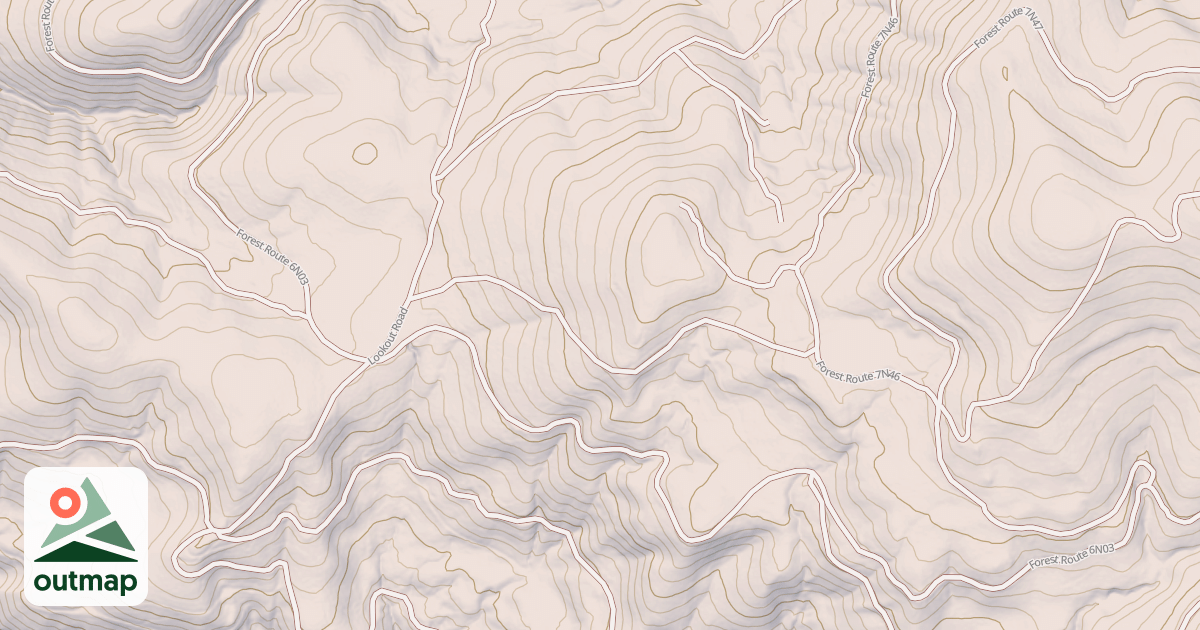 Map of USFS National Forest System Roads {1DAA00F0-30EA-4F92-B831-3E06D3638490}