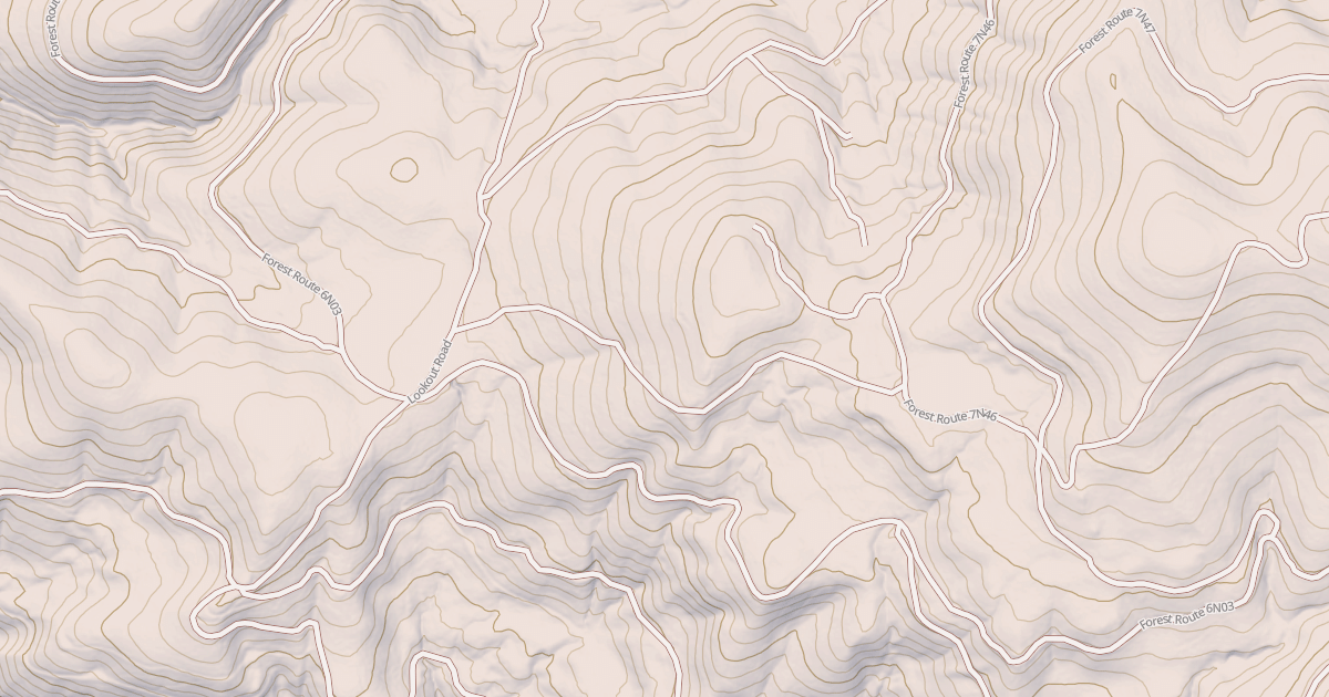 Map preview of USFS National Forest System Roads {1DAA00F0-30EA-4F92-B831-3E06D3638490}