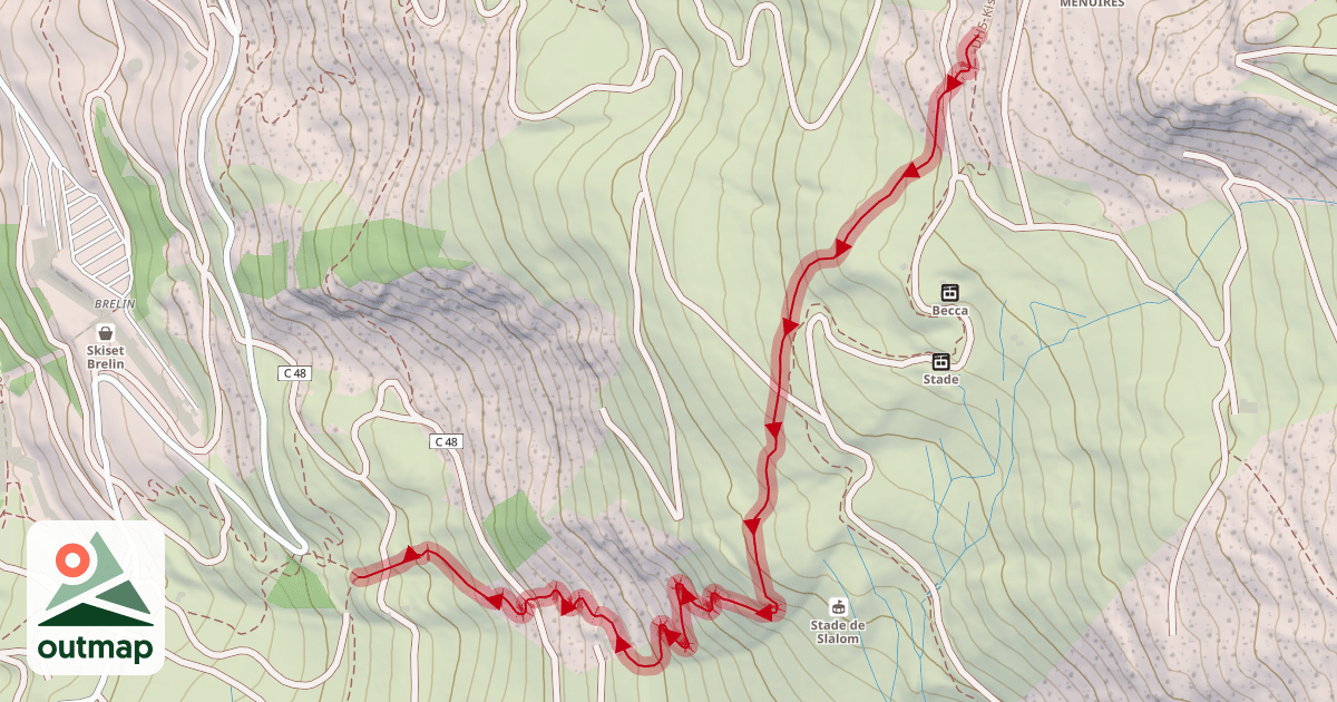 Map of DH12 La Coriace