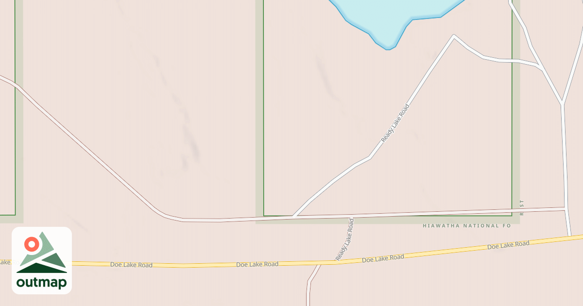 Map of DOE LAKE SPUR GA