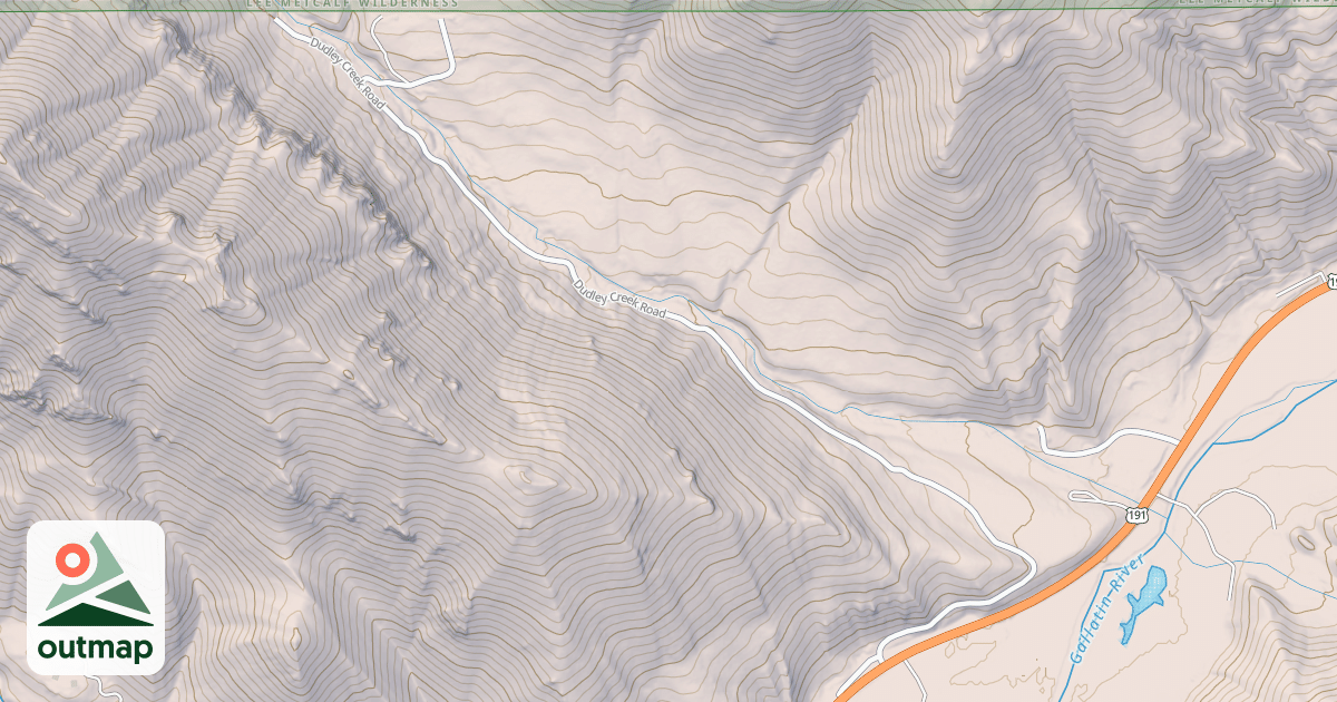 Map of DUDLEY CREEK