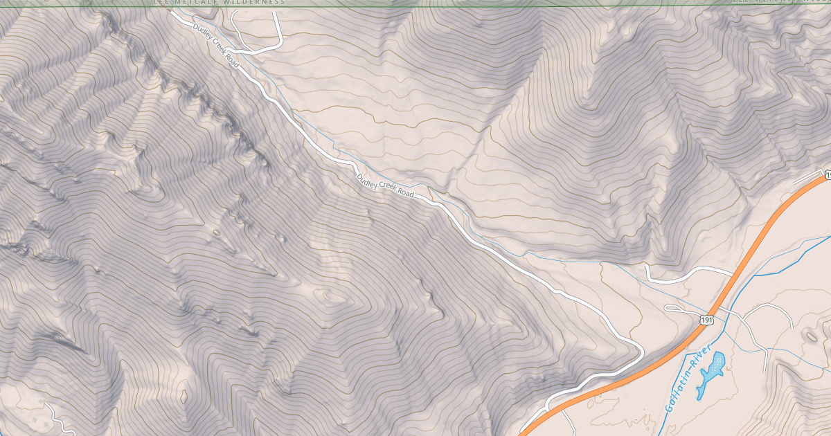Map preview of DUDLEY CREEK