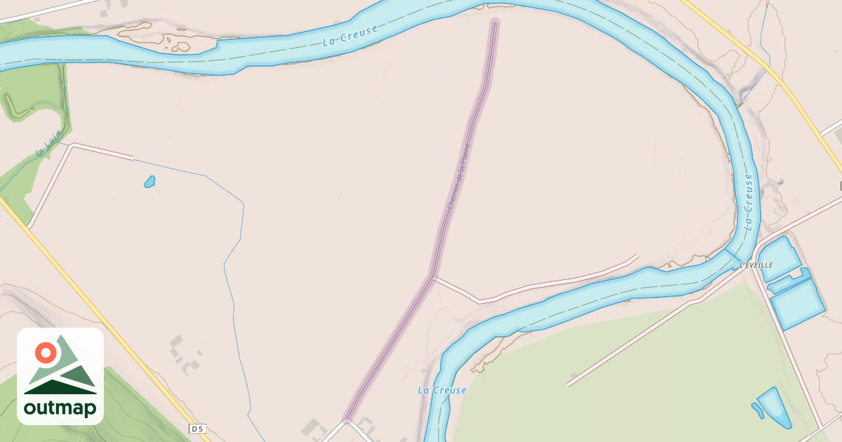 Map of Chemin de la Plaine