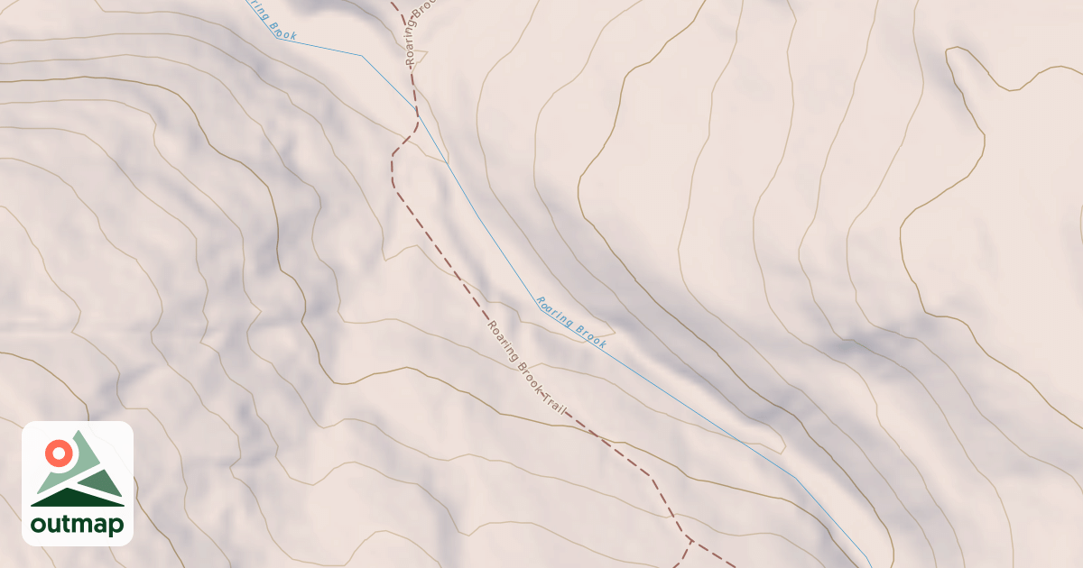 Map of Roaring Brook Trail