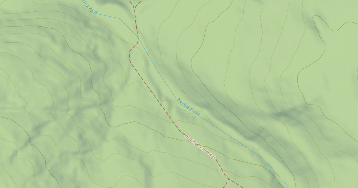 Map preview of Roaring Brook Trail