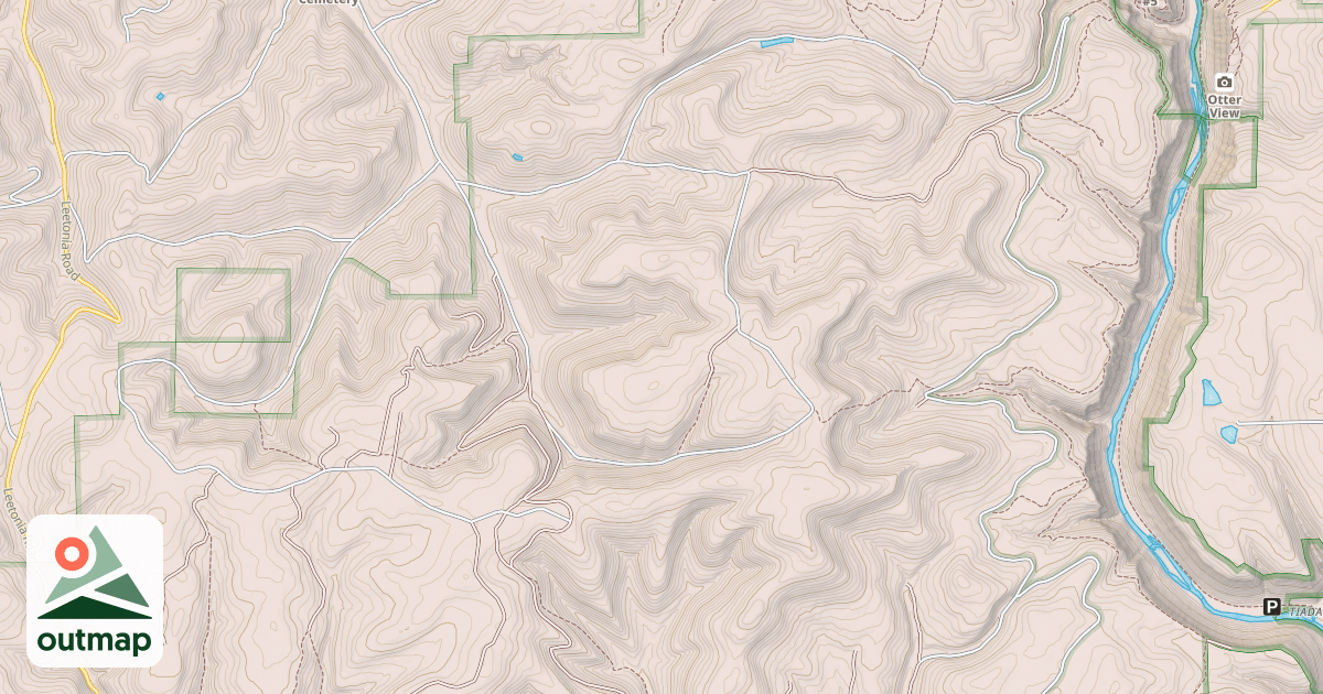 Map of Tioga State Forest Snowmobile Trails