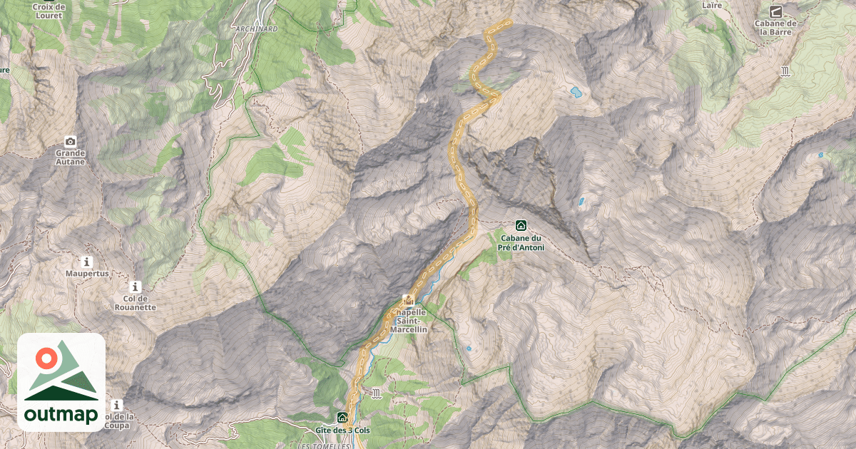 Map of Le Garabut — Champ Perchier