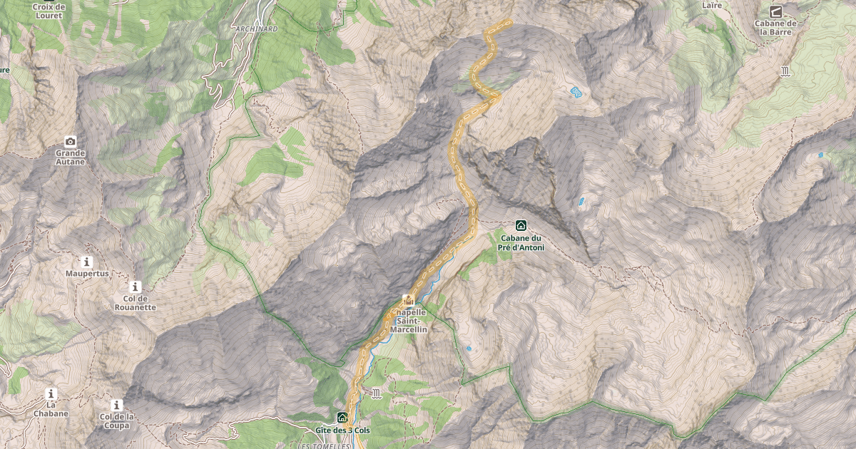 Map preview of Le Garabut — Champ Perchier