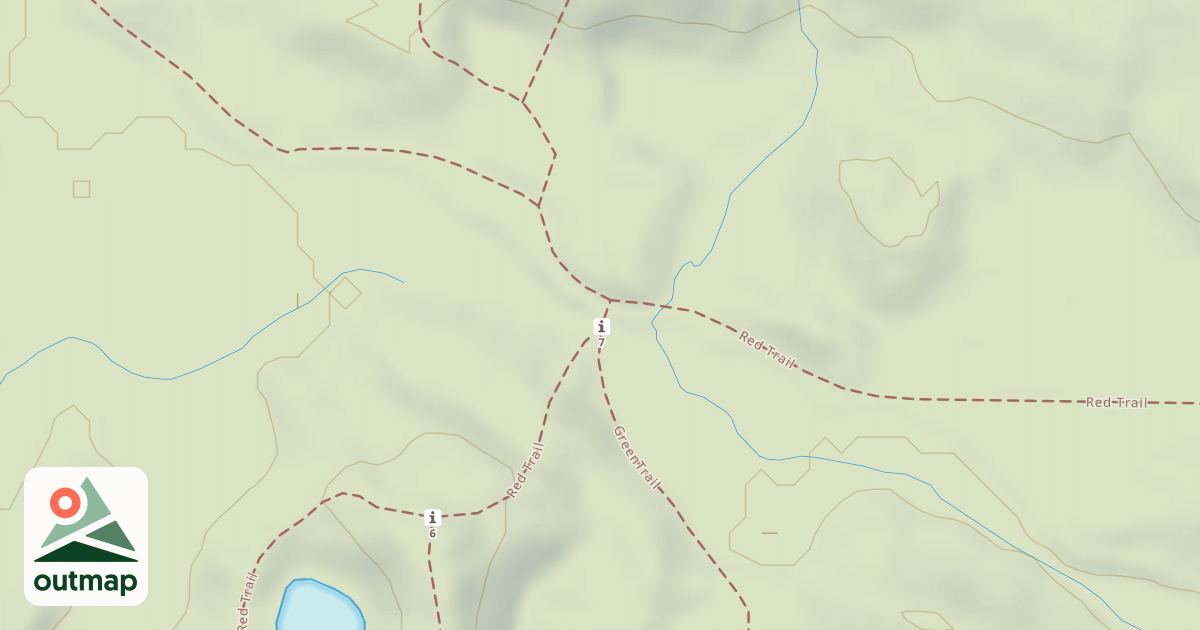Map of Bald Mountain Rec. Area - Red Trail