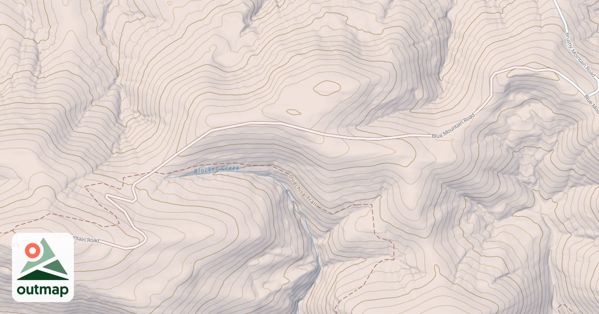 Map of BLUE MTN