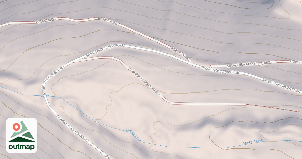 Map of DISPERSED CAMP SITE