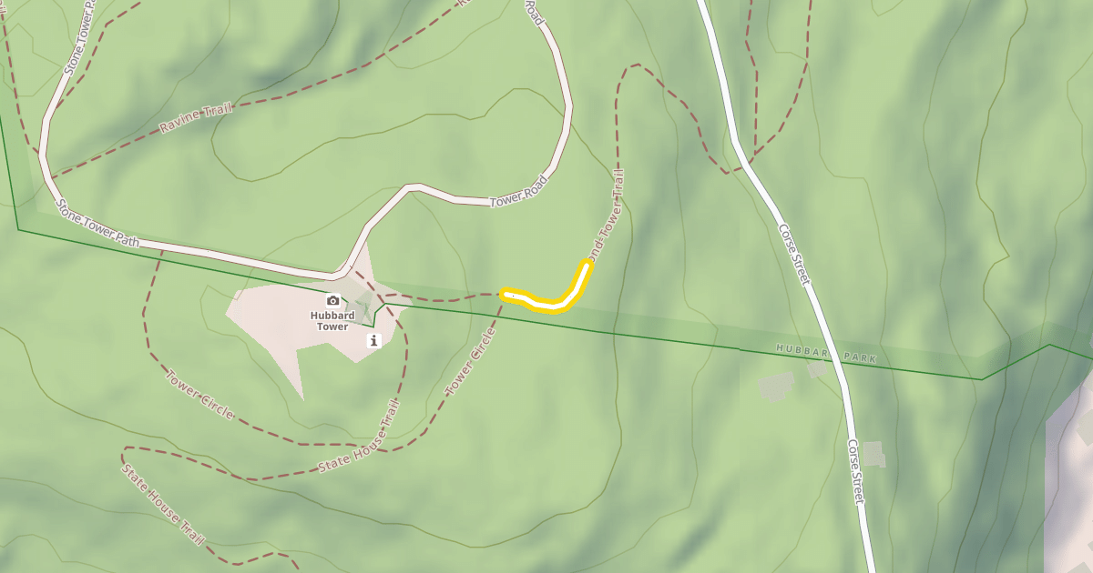 Map preview of Pond-Tower Trail