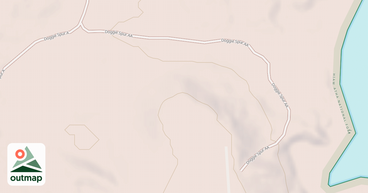 Map of DOGGIE SPUR AA