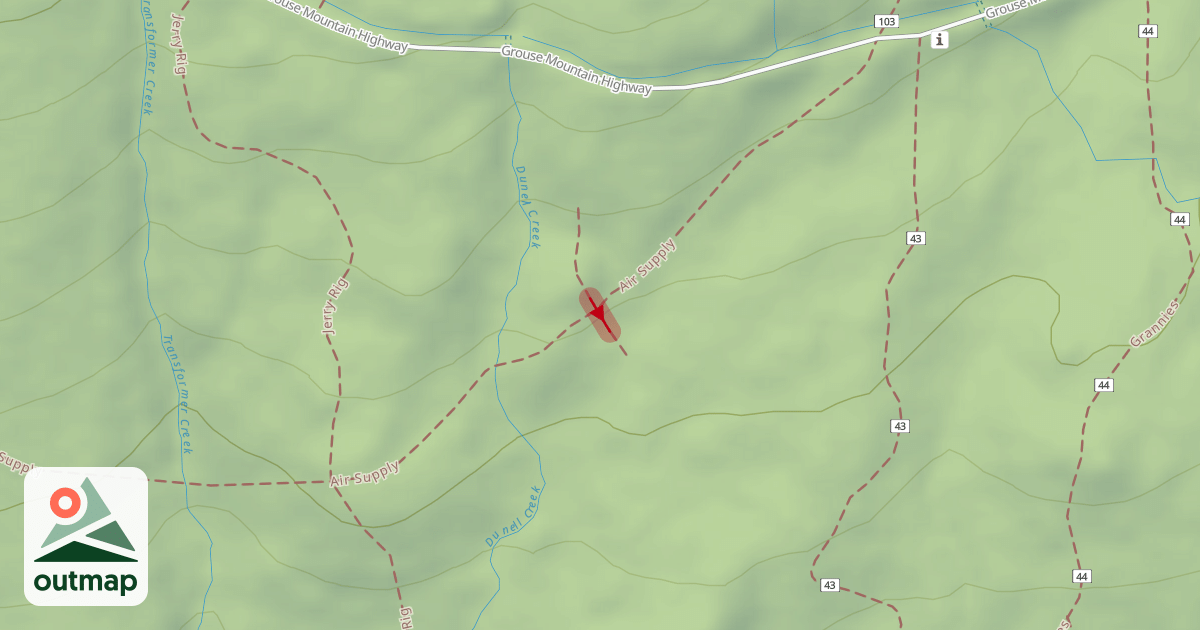 Map of Air Supply Road Gap