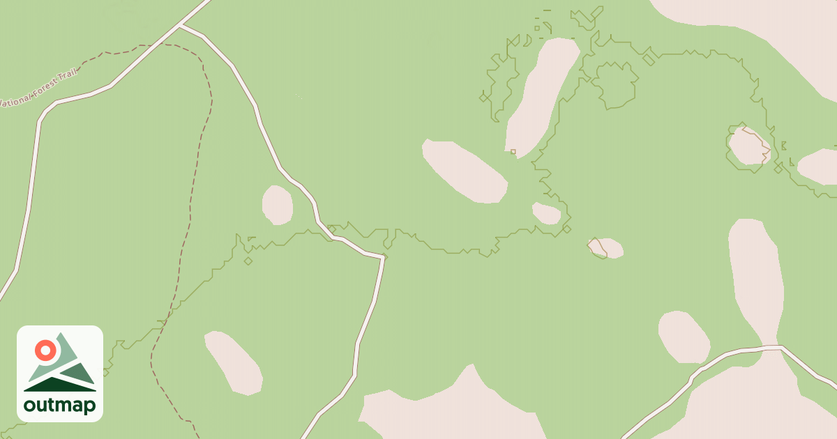 Map of USFS Motor Vehicle Use Map Roads {78D44162-DEF3-4E9E-BCFB-16C2F0835D78}