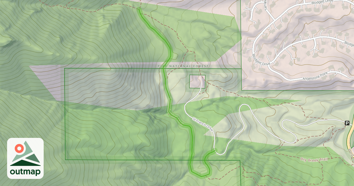 Map of Hummingbird Trail
