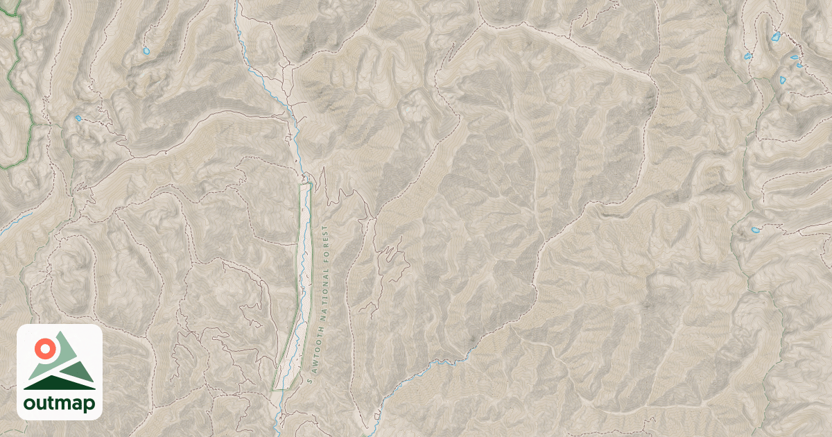 Map of PARADISE CREEK