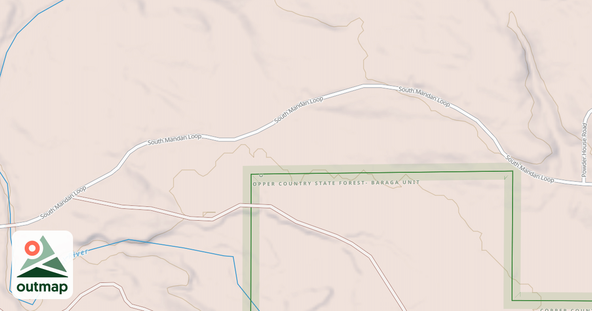 Map of Keweenaw State Trail