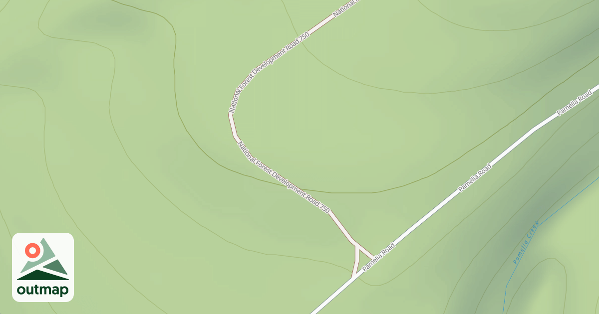 Map of RED CREEK ROAD
