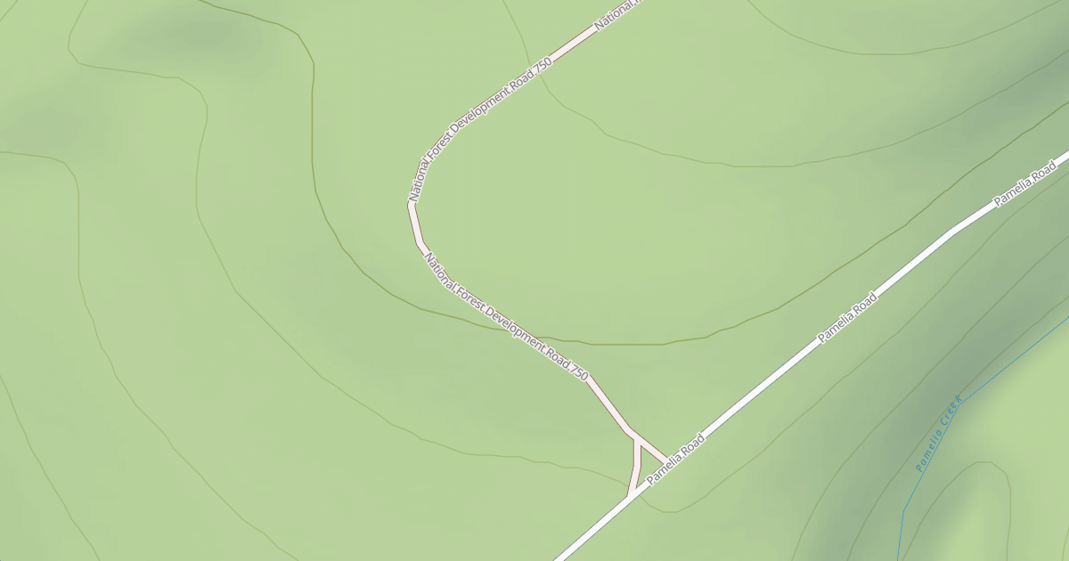 Map preview of RED CREEK ROAD