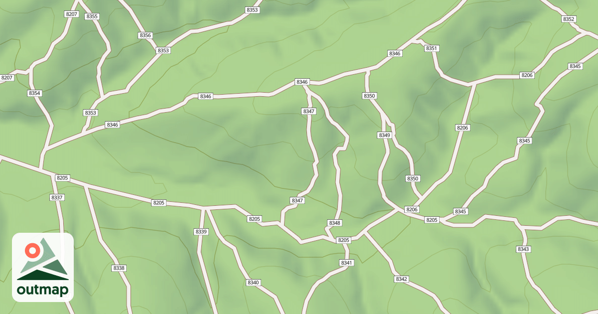 Map of USFS Motor Vehicle Use Map Trails 19055