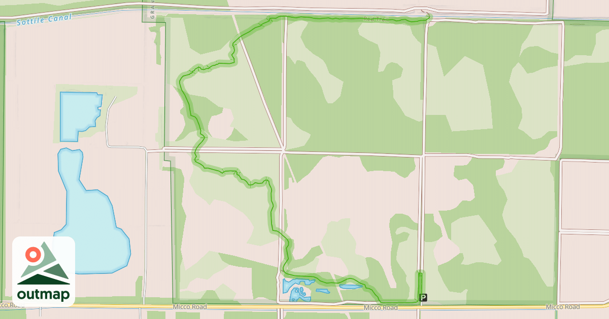 Map of Red Trail