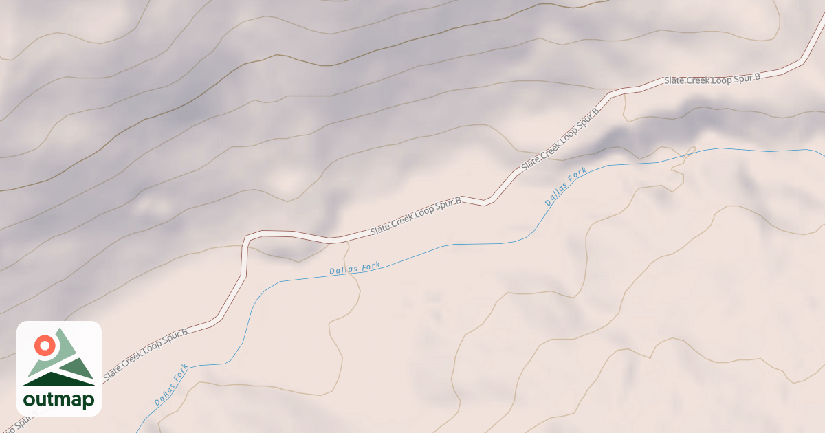 Map of Dallas Fork Snowmobile