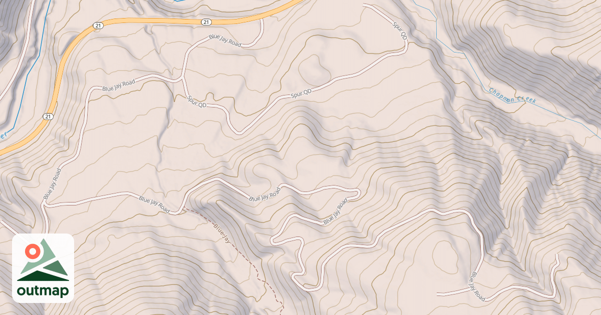 Map of BLUE JAY